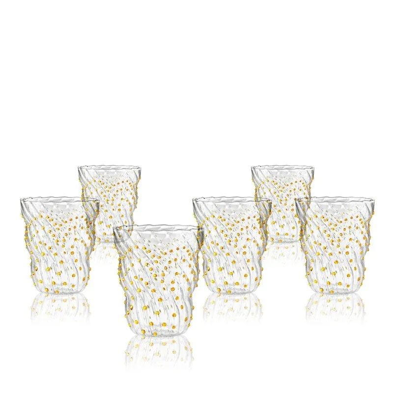 37 cl - Italesse Twist Pua Bicchiere Acqua in Vetro Borosilicato - Set 6 Pezzi Prezzo Ridotto