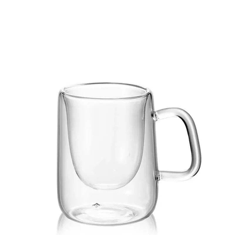 9 cl - Bormioli Luigi Thermic Glass Tazzina Caffé in Vetro Borosilicato - Set 2 Pezzi Spedizione Espresso
