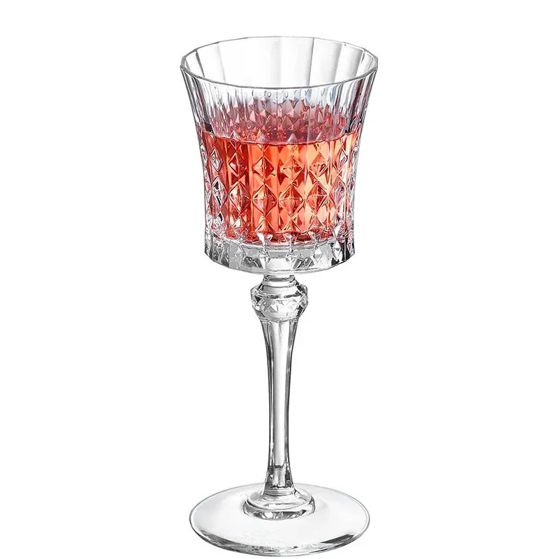 19 cl - Cristal D‘Arques Lady Diamond Calice Vino Bianco in Vetro - Set 6 Pezzi Reso Gratuito