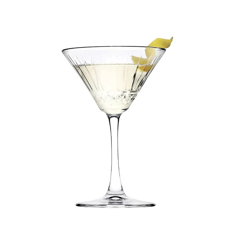 22 cl - Pasabahce Elysia Bicchiere Martini in Vetro - Set 4 Pezzi Consegna Rapida