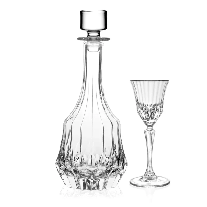 Ultime Pezzi RCR Adagio Set Liquore in Vetro Cristallino - Set 7 Pezzi