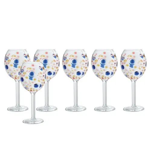 Prezzo Ridotto 7 cl - Fantasia 4 Calice Liquore in Vetro Borosilicato - Set 6 Pezzi
