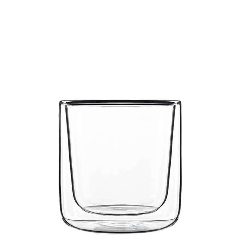 11 cl - Bormioli Luigi Thermic Glass Cylingrical Bicchierino Caffé in Vetro Borosilicato - Set 2 Pezzi Offerta Limitata