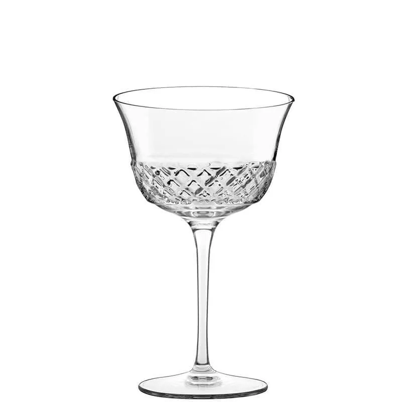 Novità 26 cl - Bormioli Luigi Roma 1960 Calice Cocktail in Vetro - Set 6 Pezzi