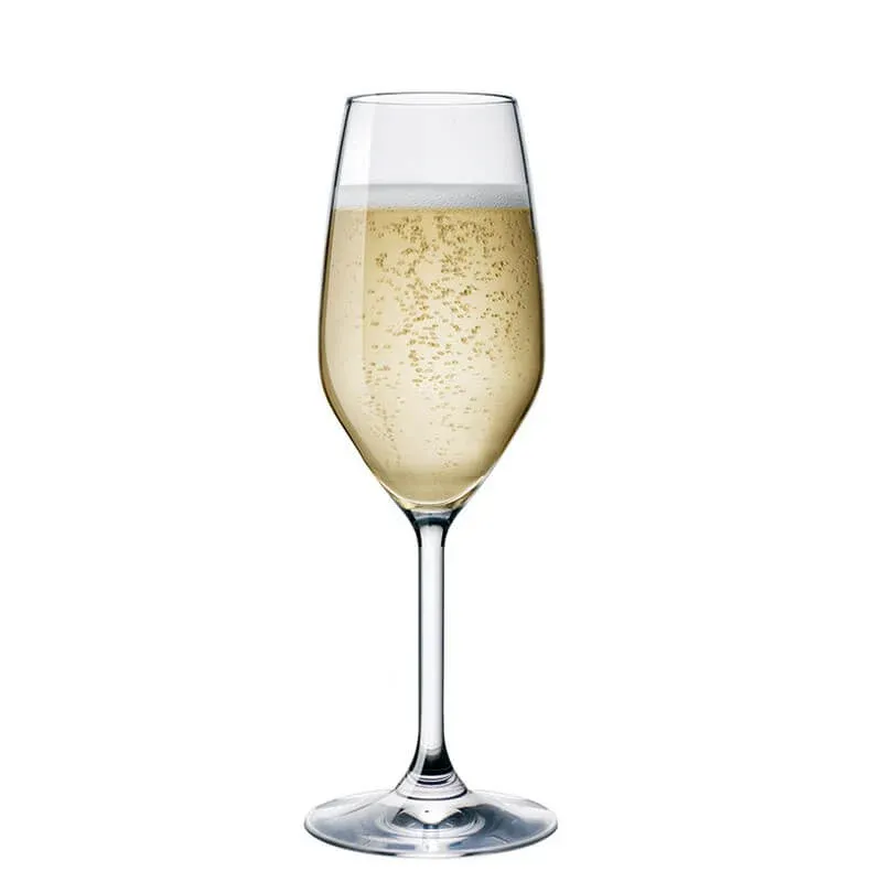 Direttamente Dal Produttore 24 cl - Bormioli Rocco Divino Calice Flute in Vetro - Set 6 Pezzi