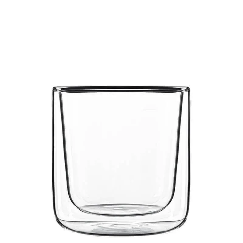24 cl - Bormioli Luigi Thermic Glass Cylindrical Bicchiere Cappuccino in Vetro Borosilicato - Set 2 Pezzi Pagamento Sicuro