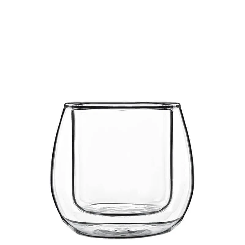 11.5 cl - Bormioli Luigi Thermic Glass Ametista Bicchierino Caffé in Vetro Borosilicato - Set 2 Pezzi Esclusivo