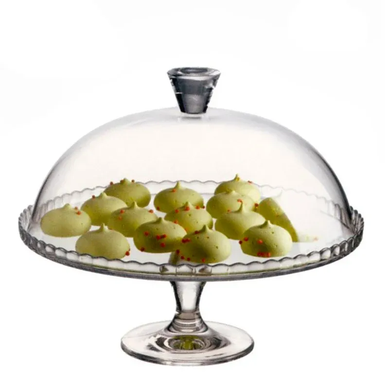 Sconto 32 cm - Pasabahce Patisserie Alzata Torta Con Cupola in Vetro