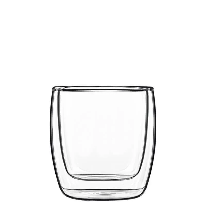 Vendita Finale 11 cl - Bormioli Luigi Thermic Glass Michelangelo Bicchierino Caffé in Vetro Borosilicato - Set 2 Pezzi