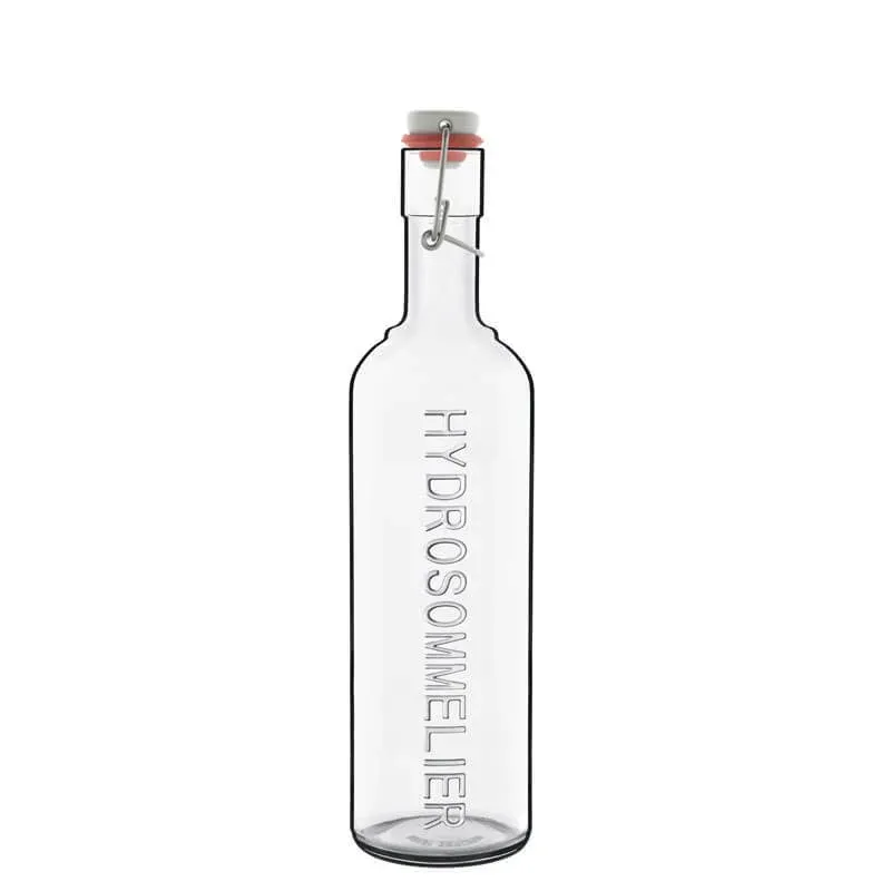 1 Litro - Bormioli Luigi Optima Bottiglia Acqua Con Tappo in Vetro Nuovo Arrivo