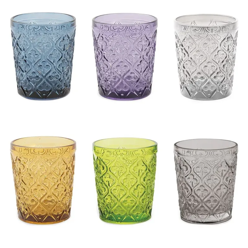 24 cl - Villa D‘Este Marrakech Bicchiere Acqua in Vetro - Set 6 Pezzi Offerta Speciale