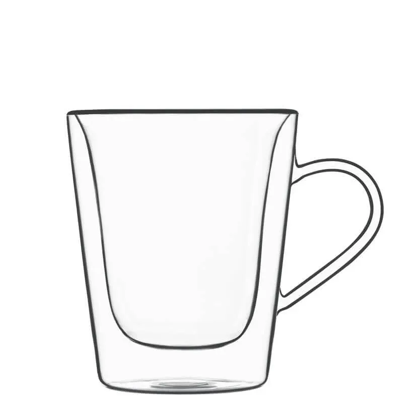 Promozione Esclusiva 22 cl - Bormioli Luigi Thermic Glass Tazzina Caffé in Vetro Borosilicato - Set 2 Pezzi