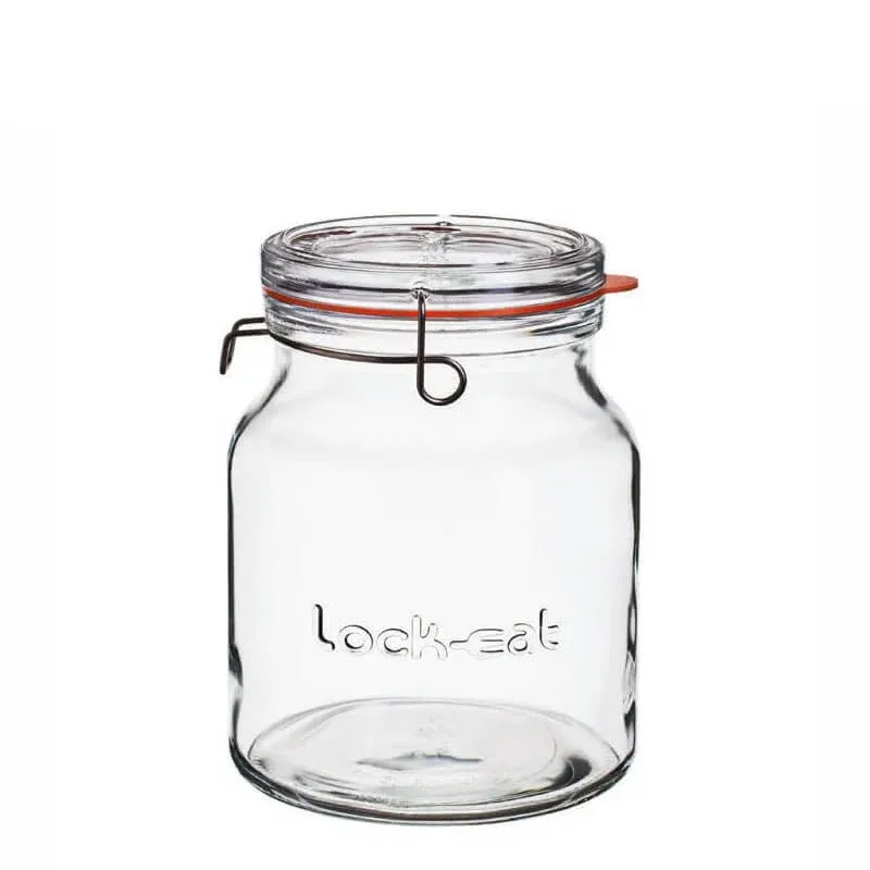 Must-Have 200 cl - Bormioli Luigi Lock Eat Vasetto Ermetico in Vetro - Set 6 Pezzi