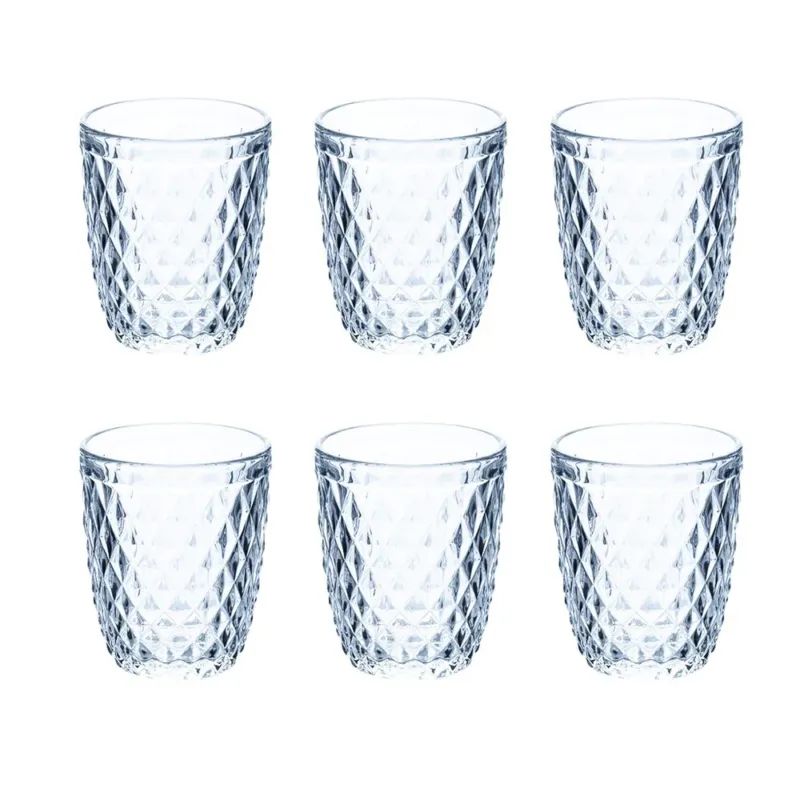 Must-Have 26 cl - Villa D‘Este Diamond Bicchiere Acqua in Vetro - Set 6 Pezzi