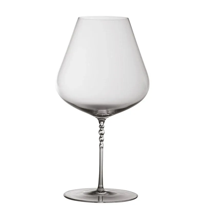 Spedizione Espresso 102 cl - Zafferano Jcl Calice Vino Rosso Gambo a Spirale in Vetro - Set 2 Pezzi