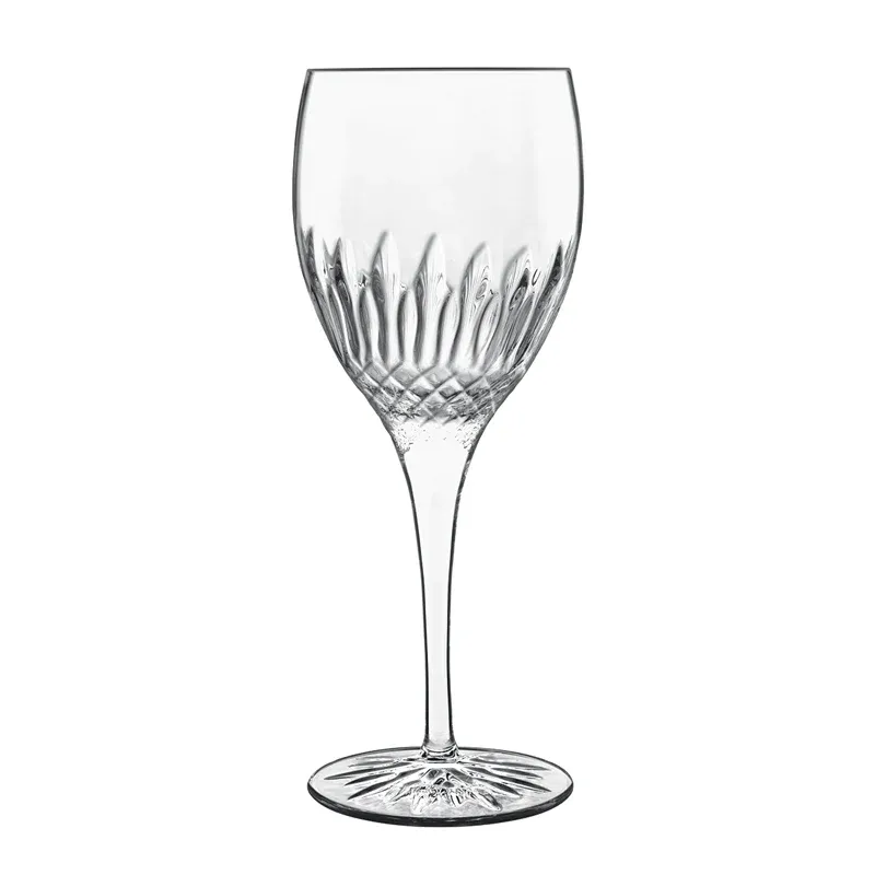Occasione 38 cl - Bormioli Luigi Diamante Calice Vino Bianco Riesling in Vetro - Set 4 Pezzi