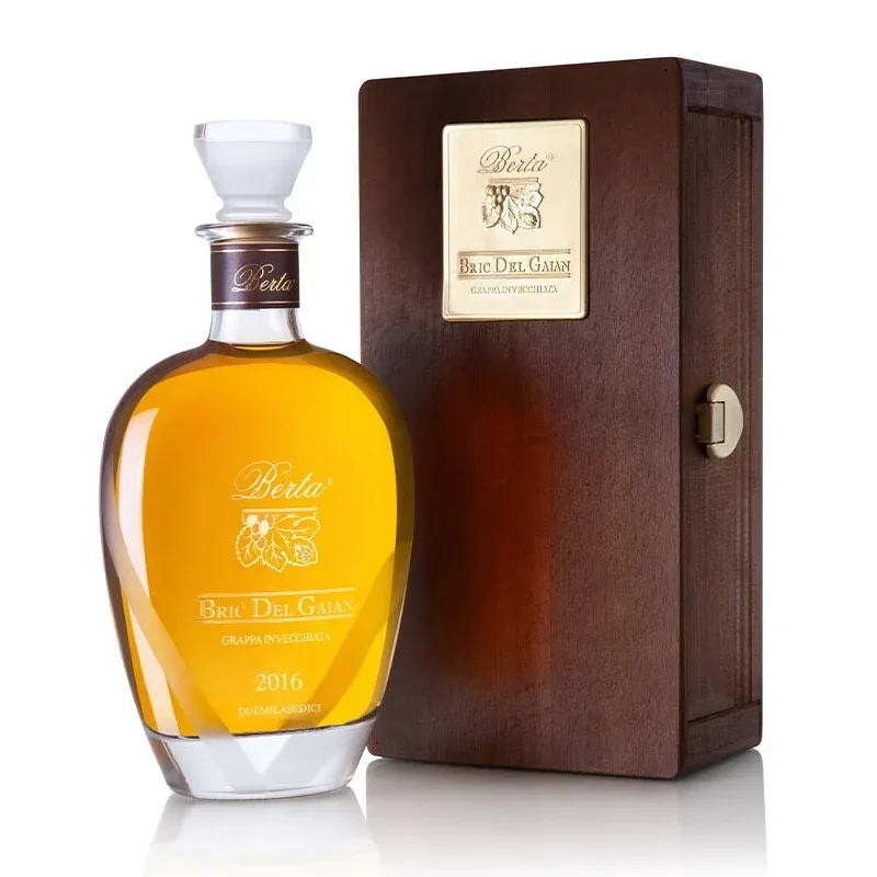 Bric Del Galan Grappa di Moscato 2016 In Cassetta Legno Distillerie Berta Occasione