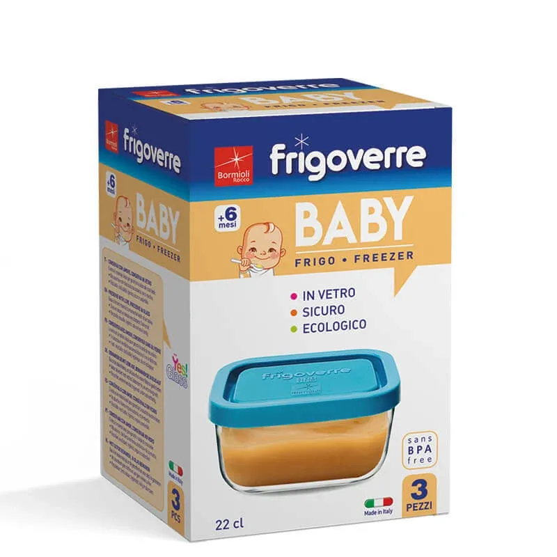 Prezzo Ridotto 10x7 cm - Bormioli Rocco Frigoverre Classic Contenitore Per Alimenti Rettangolare - Set 3 Pz
