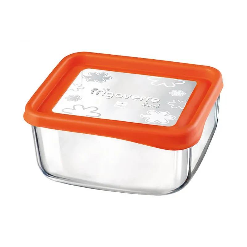 Ordina Subito 19x19 cm - Bormioli Rocco Frigoverre Fun Contenitore Per Alimenti Quadrato In Vetro