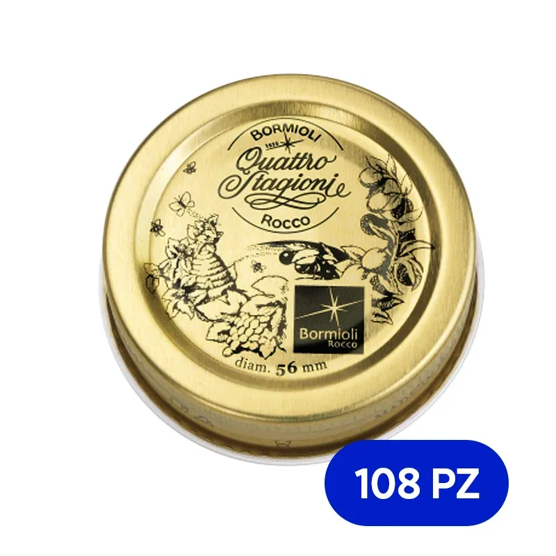 5.6 cm - Bormioli Rocco Quattro Stagioni Tappo Capsula - Set 108 Pz Scelto Dai Clienti