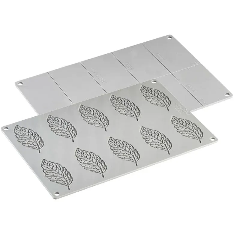 Professionale 10 Forme - Pavoni Gourmand Stampo Decorazioni Piume In Silicone