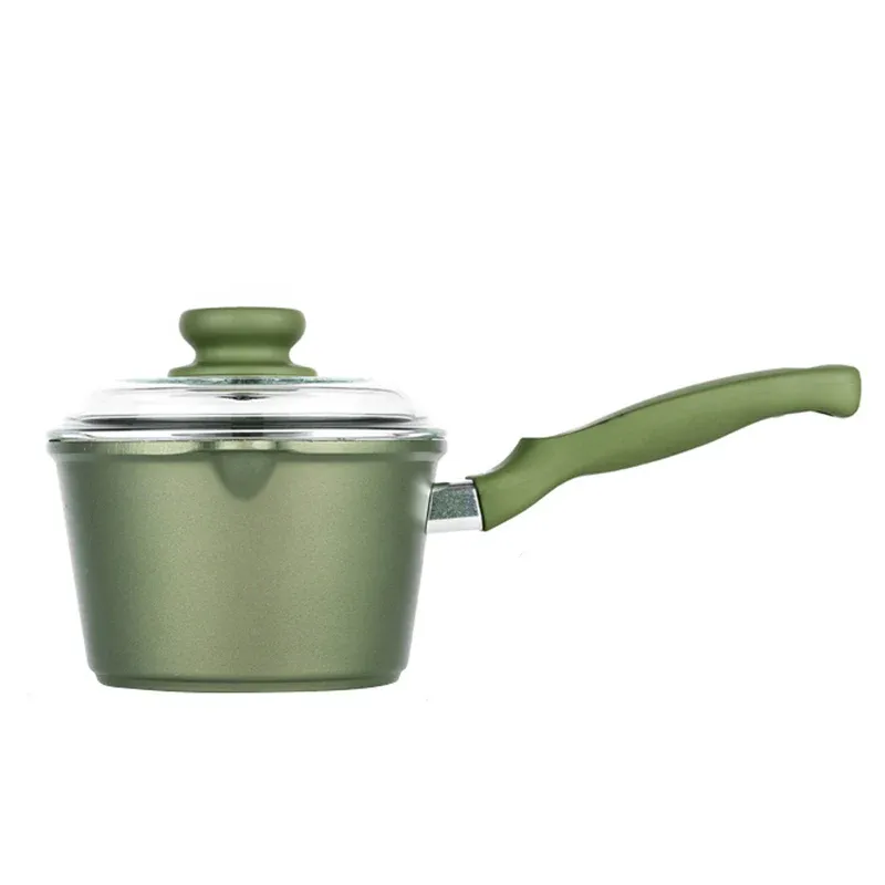 16 cm - Risoli Dr.Green Stone Extra Induction Casseruola Con Manico Antiaderente In Alluminio Con Coperchio Reso Gratuito