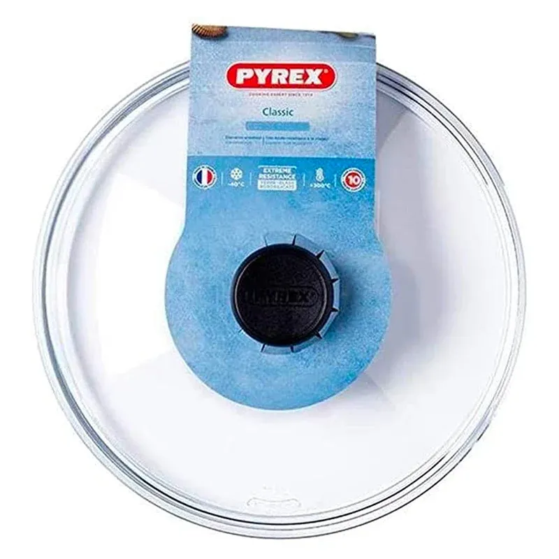 20 cm Pyrex Classic Coperchio Con Pomello In Vetro Borosilicato Di Tendenza