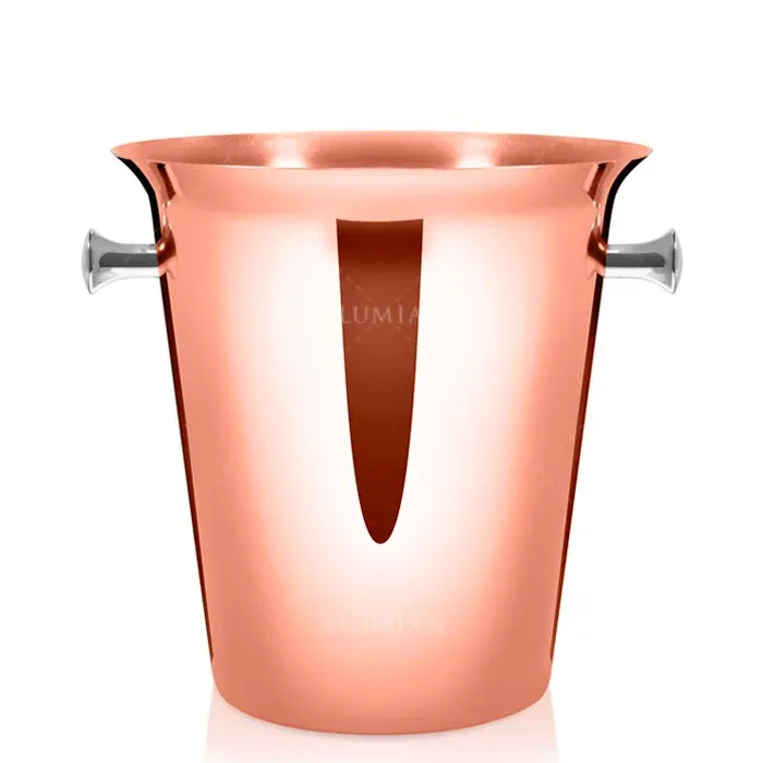 Novità Ø 21 x H 22 cm - Lumian Dionisio Secchiello Champagne Per 1 Bottiglia In Acciaio Inox