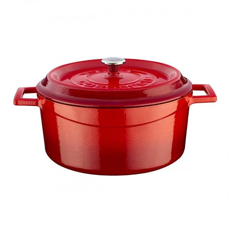 24 cm - Paderno Casseruola Rotonda In Ghisa Smaltata Nuova Collezione