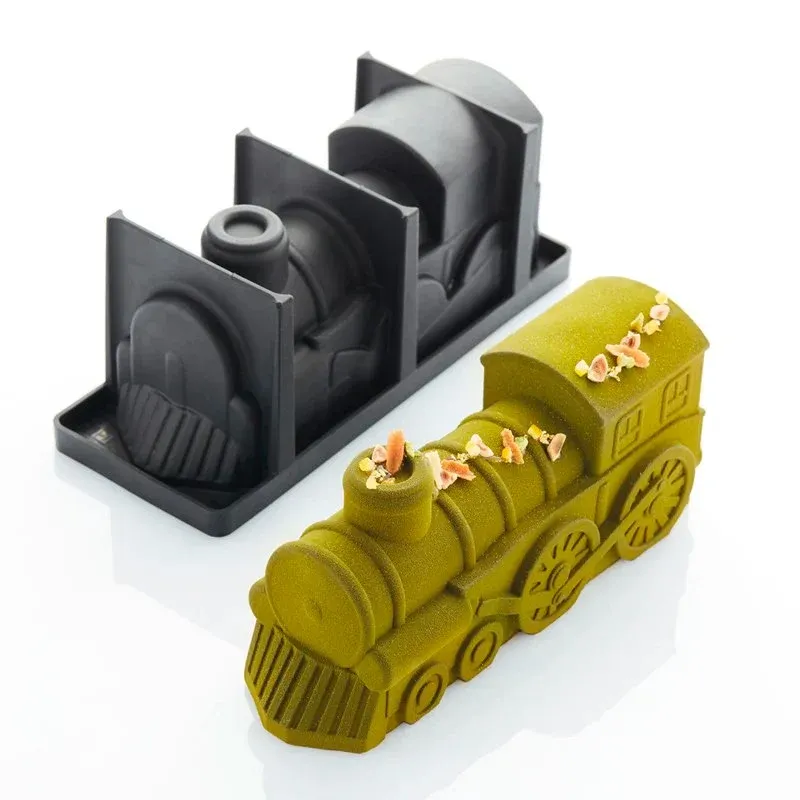 25.4 x 8.8 cm - Pavoni Express Log Stampo Torta Tronchetto Locomotiva In Silicone Offerta Limitata