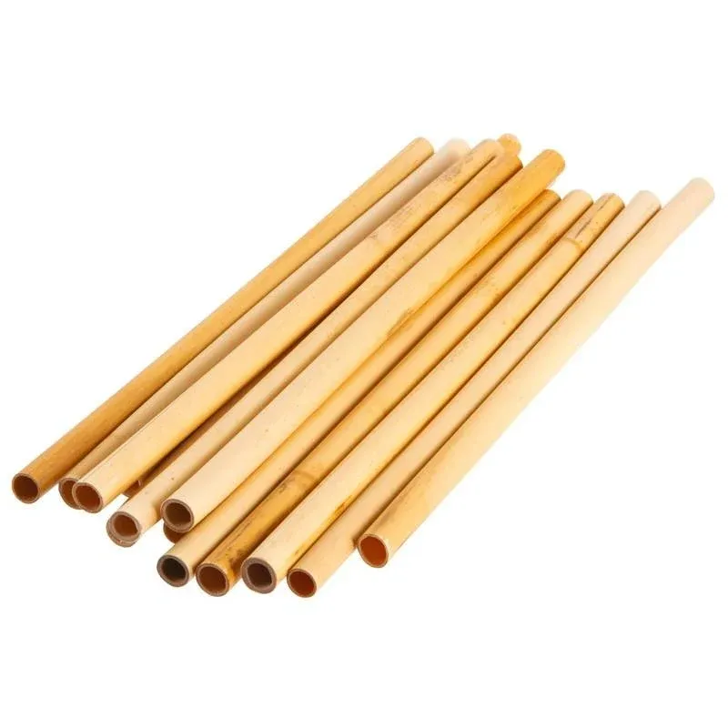 Subito Disponibile 25 cm - Paderno Cannucce 6-8 mm In Bambù Set 150 Pz