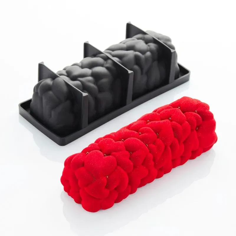 25x9.3 cm - Pavoni Eros Stampo Torta Tronchetto A Cuori In Silicone A Buon Prezzo