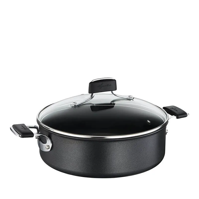26 cm - Lagostina Tempra Titanium Extreme Casseruola Bassa Antiaderente In Alluminio Con Coperchio Occasione Imperdibile