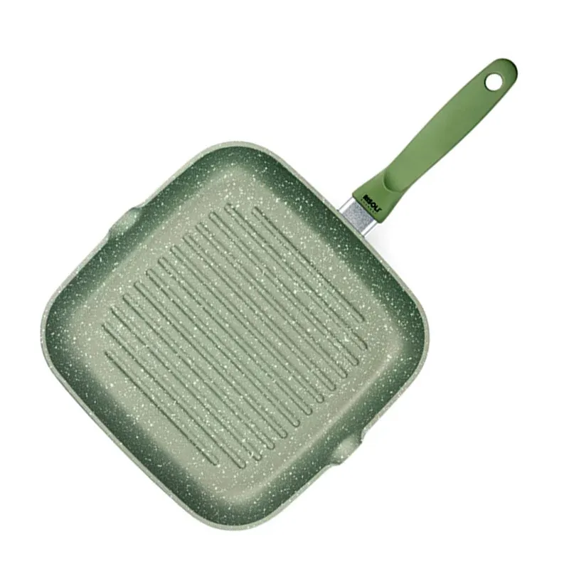 Compra Adesso 26x26 cm - Risoli Dr.Green Stone Extra Induction Bistecchiera Quadrata Antiaderente In Alluminio