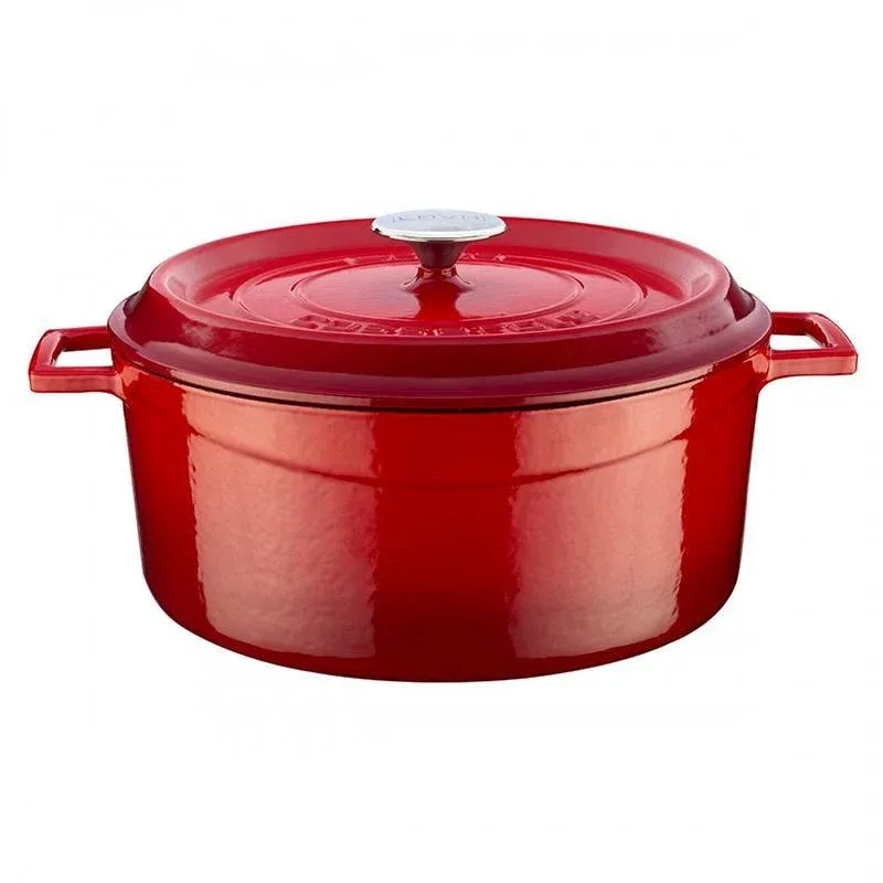 28 cm - Paderno Casseruola Rotonda In Ghisa Smaltata Occasione Imperdibile