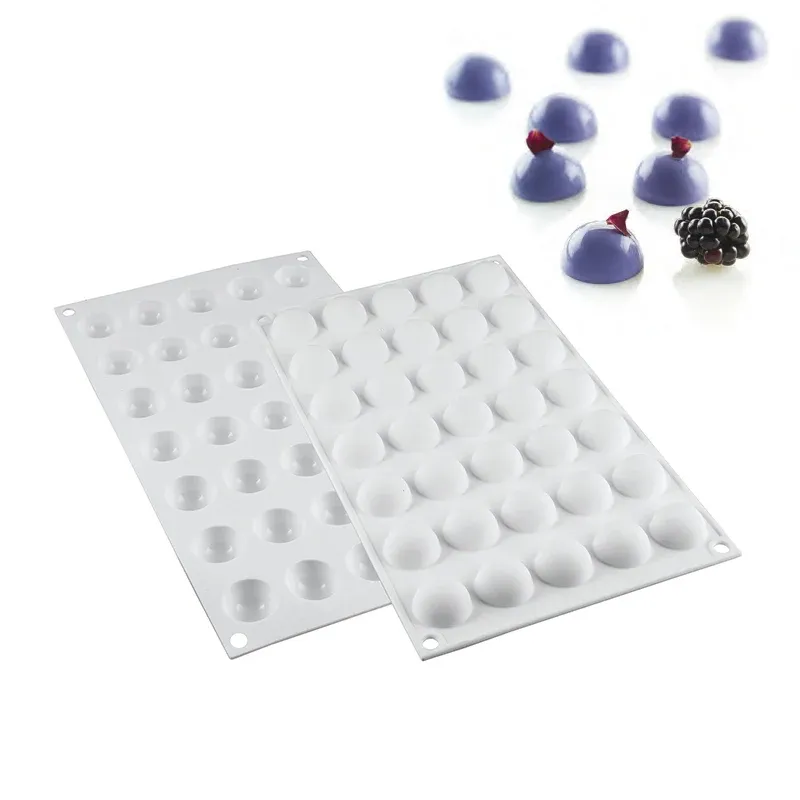 35 Forme Silikomart Micro Dome Stampo Semisfera In Silicone Spedito Oggi