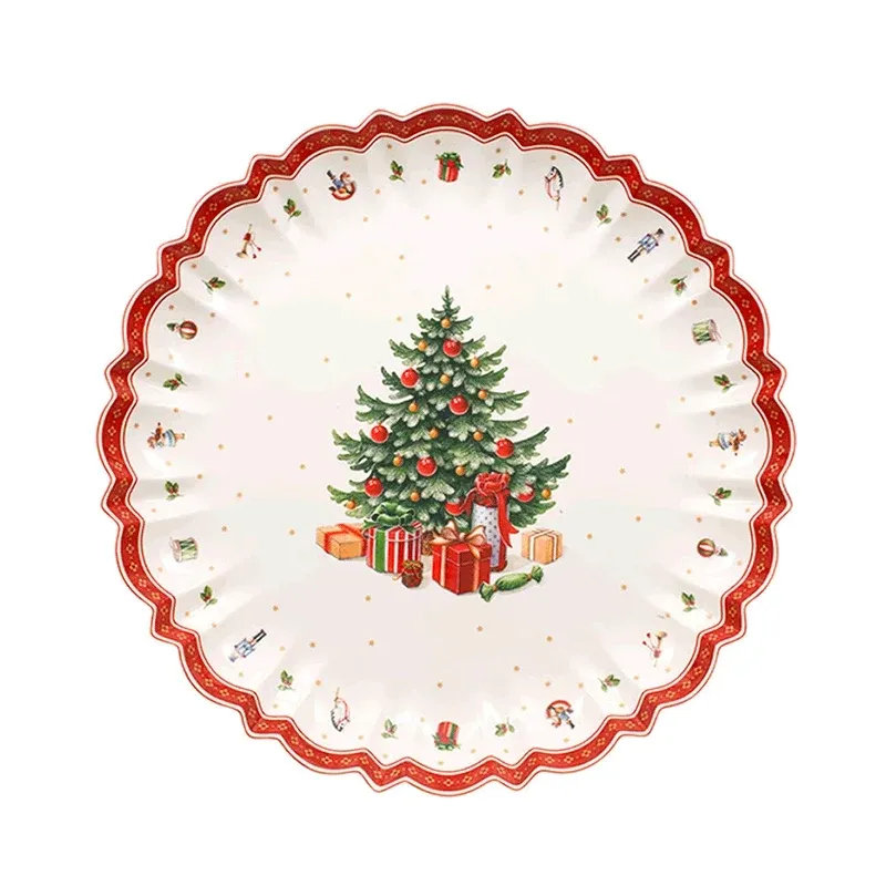 Novità 44 cm - Villeroy & Boch Toy‘s Delight Centrotavola Natalizio In Porcellana Decorata