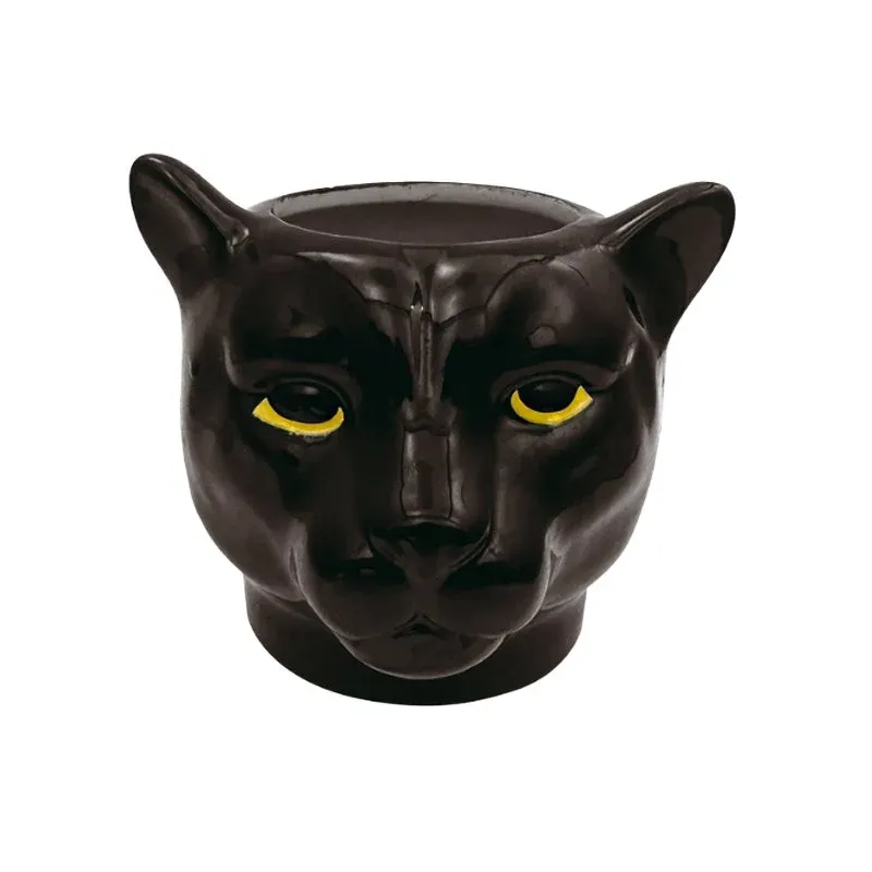 50 cl - Paderno Tiki Mug Bicchiere Cocktail Pantera In Ceramica Spedizione Espresso