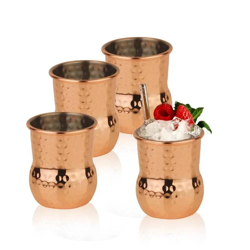 Super Prezzo 6 cl - Paderno Mug Julep Bicchiere Cocktail In Acciaio Inox Set 4 Pz