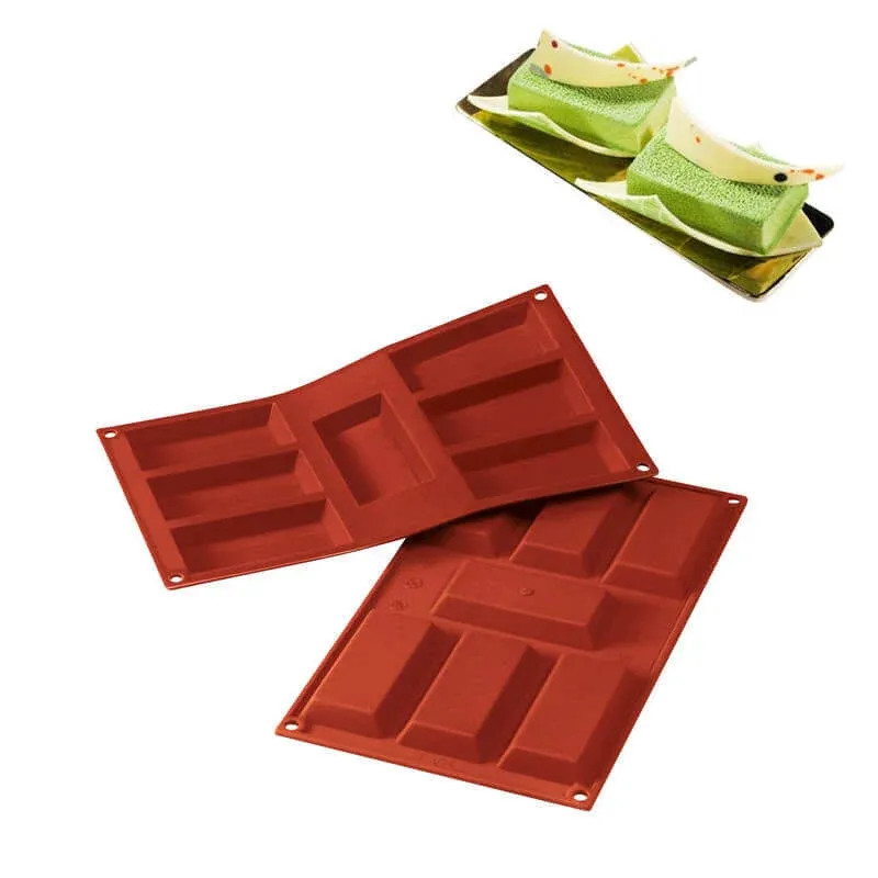 7 Forme Silikomart Classic Stampo Financiers In Silicone Prezzo Di Fabbrica