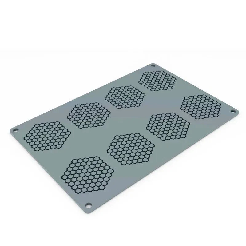 8 Forme - Pavoni Honeycomb Stampo Decorazioni Nido D‘Api In Silicone Consegna Rapida