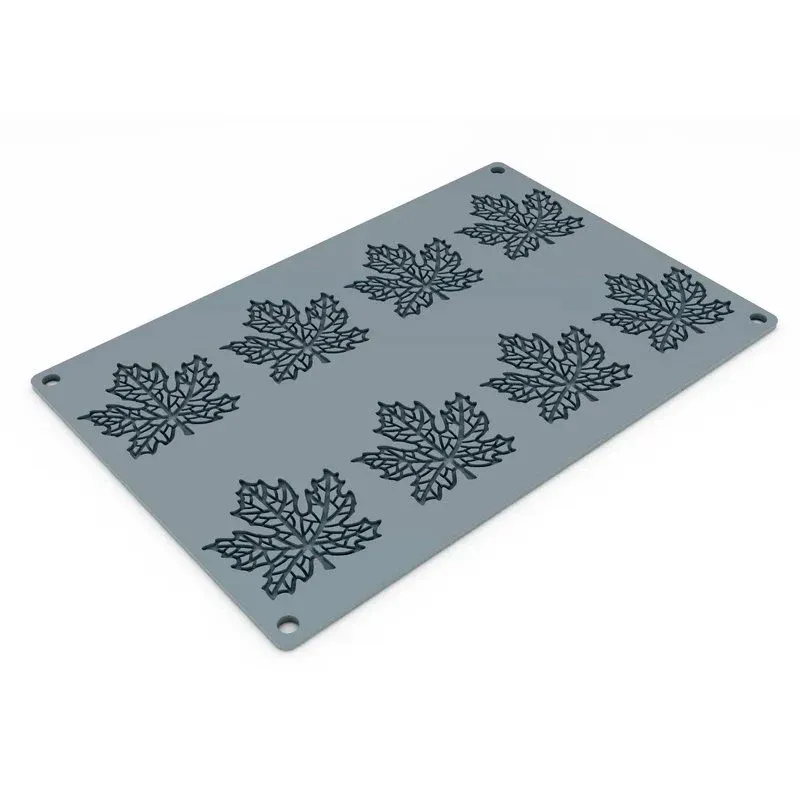 8 Forme - Pavoni Maple Stampo Decorazioni Foglia D‘Acero In Silicone Promo Stagionale
