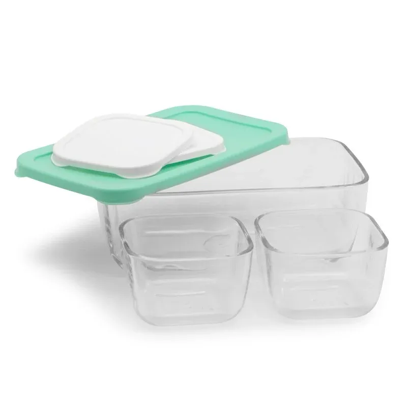Offerta Limitata Pasabahce Combo Set Contenitori Per Alimenti Ermetici In Vetro - Set 3 Pz