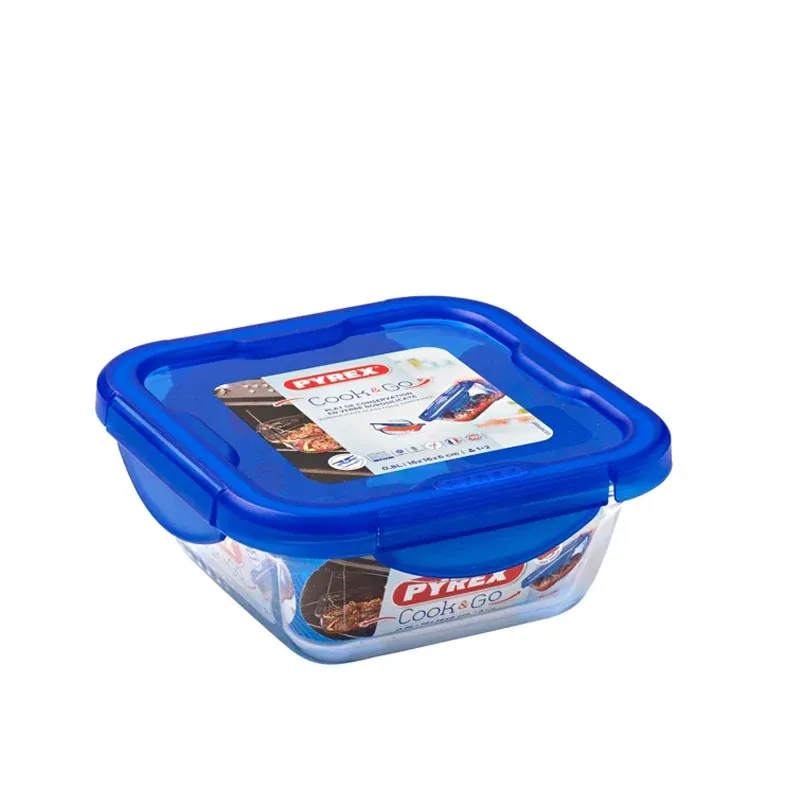 Pyrex Cook & Go Contenitore Per Alimenti Ermetico Quadrato In Vetro Borosilicato Super Prezzo