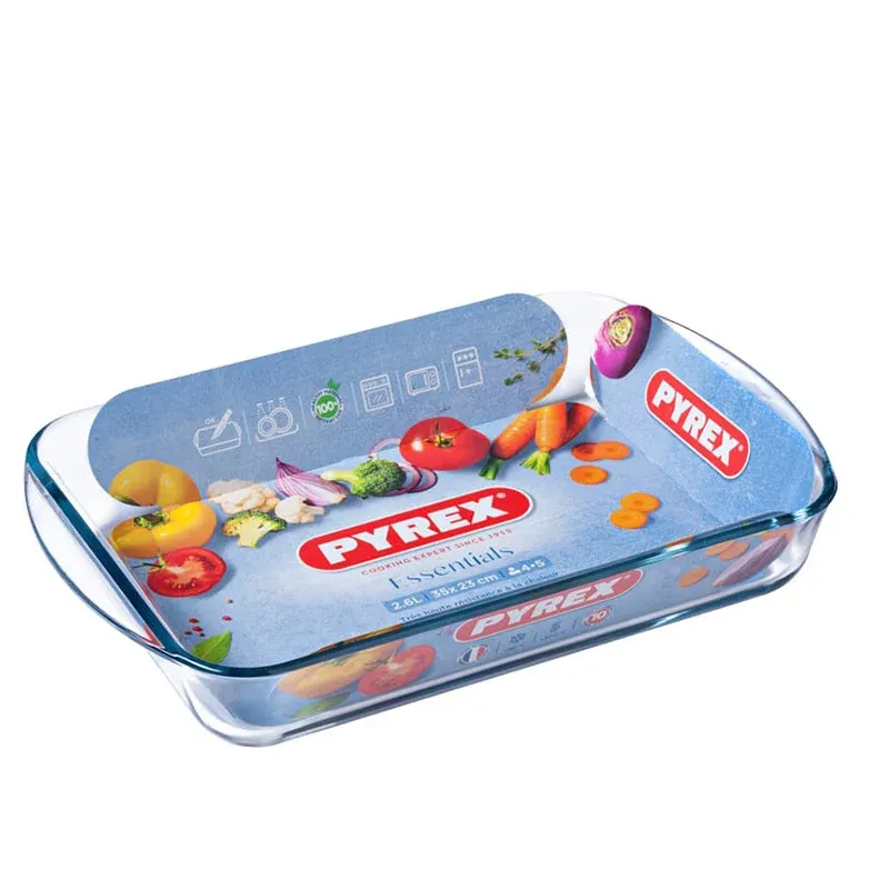 Pagamento Sicuro Pyrex Essentials Teglia Per Lasagna Rettangolare In Vetro Borosilicato