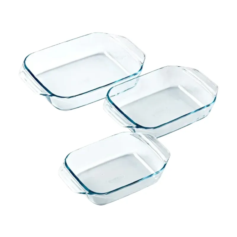 Economico Pyrex Irresistible Set Pirofile Rettangolari In Vetro Borosilicato - Set 3 Pz