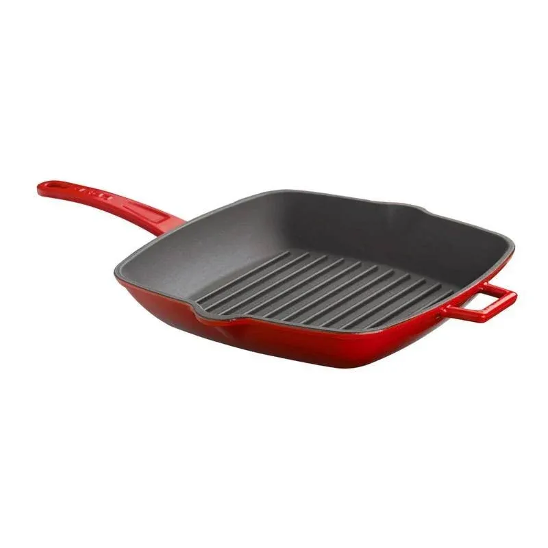 26x26 cm - Paderno Bistecchiera Con Manico Quadrata In Ghisa Smaltata Compra Oggi Stesso