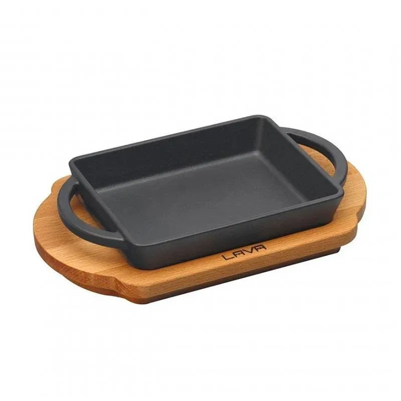 15x12 cm - Paderno Tegame Rettangolare In Ghisa Smaltata Offerta Limitata