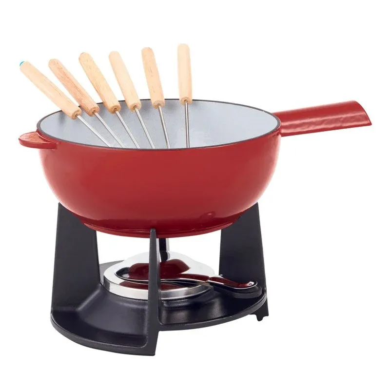 Nuova Collezione 1.8 Lt - Ilsa Normandie Set Fonduta Per 6 Persone In Ghisa