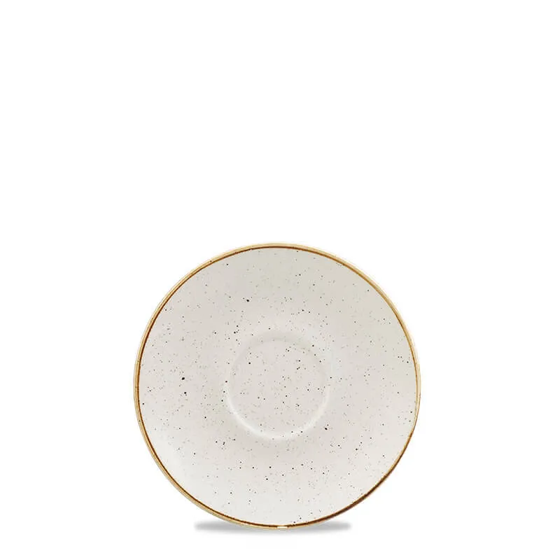 15.6 cm - Churchill Stonecast Piattino Tazza Cappuccino Rotondo In Porcellana Promozione Esclusiva